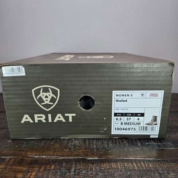 NEW Ariat Wexford Womens Size 6.5 B Medium Chelsea Boots Brown Snake Print - Picture 10 of 10